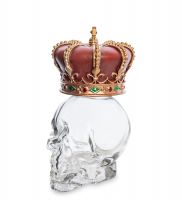 Флакон «Корона на стеклянном черепе» 5x6 см, h=12 см (WS-1029)