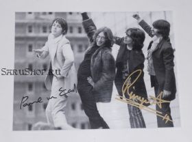 Автографы: Пол Маккартни, Ринго Старр. The Beatles