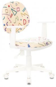 Детское компьютерное кресло Бюрократ CH-W356ASXN/STICK-BG, цвет бежевый с рисунком Sticks
