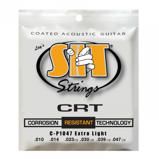 Струны для акустической гитары SIT CP1047, Phosphor CRT Extra Light, 10-47