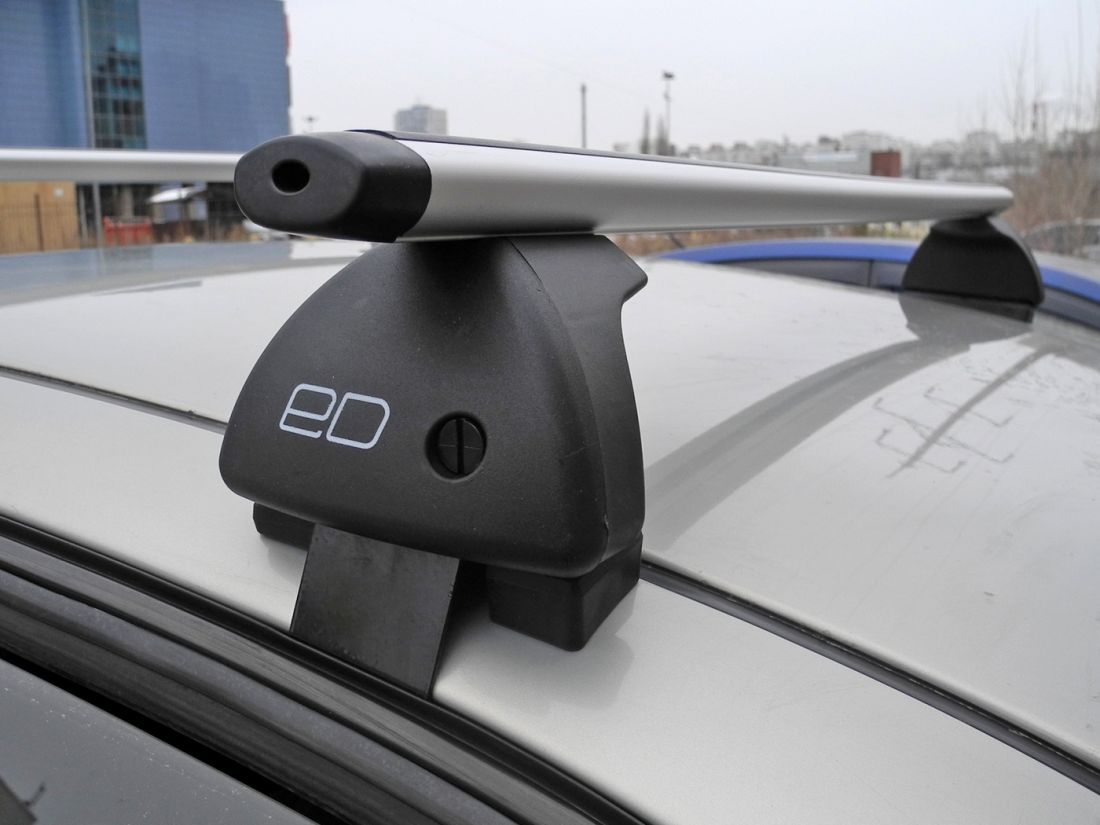 Багажник на крышу Kia K5 (2020-...), Евродеталь, аэродинамические дуги