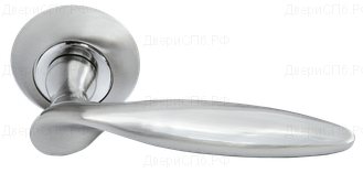 Дверные ручки Morelli "КУПОЛ" MH-09 SN Цвет - Белый никель