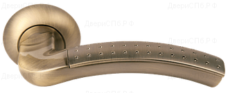 Дверные ручки Morelli "ПАЛАЦЦО" MH-02P MAB/AB Цвет - Матовая античная бронза
