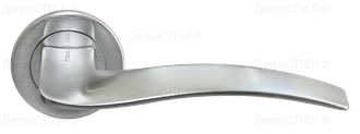 Дверные ручки Morelli Luxury NC-6 CSA (WAVE/ВОЛНА) Цвет - Матовый хром