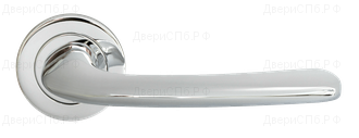 Дверные ручки Morelli Luxury NC-7 CRO (SAND/ПЕСОК) Цвет - Хром