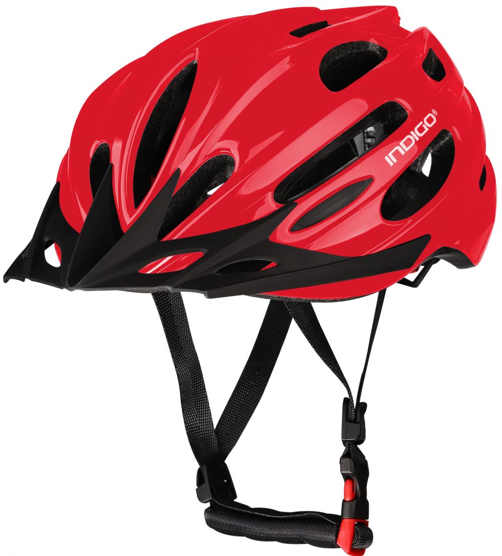 Шлем велосипедный взрослый INDIGO IN070 55-61см красный