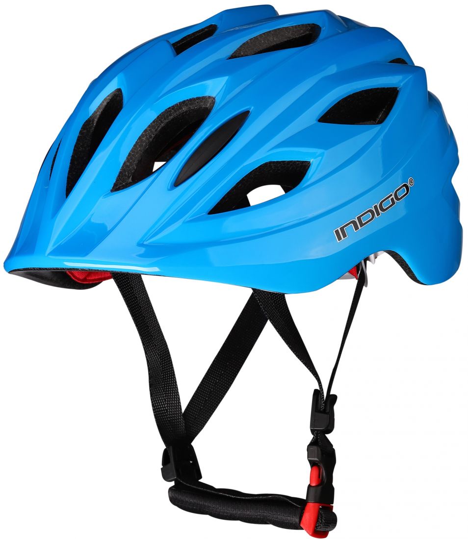 Шлем велосипедный взрослый INDIGO IN073 51-55см синий