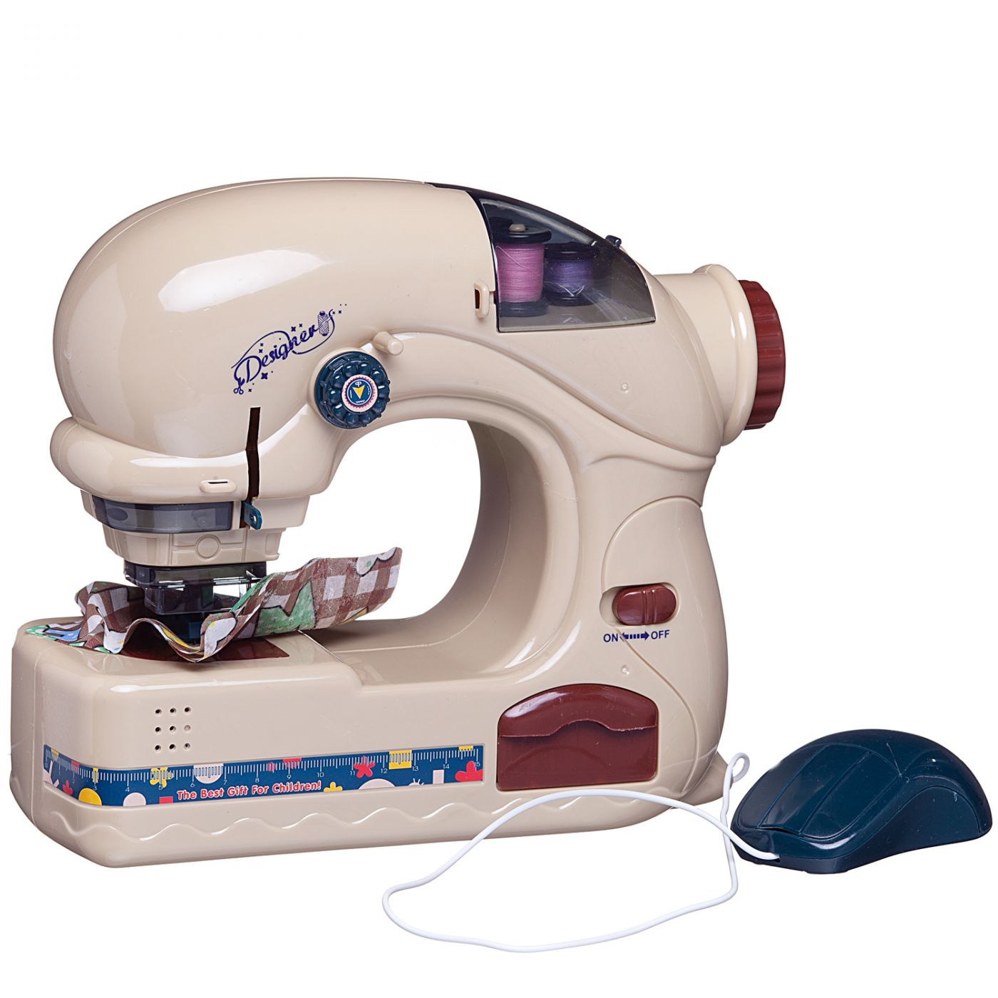Швейная машинка детская с нитками и мышкой для включения (6738A)