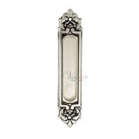 Ручка Venezia U122 DECOR для раздвижных дверей. натуральное серебро+черный