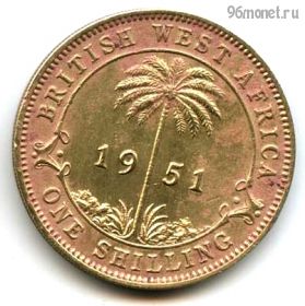 Бр. Западная Африка 1 шиллинг 1951