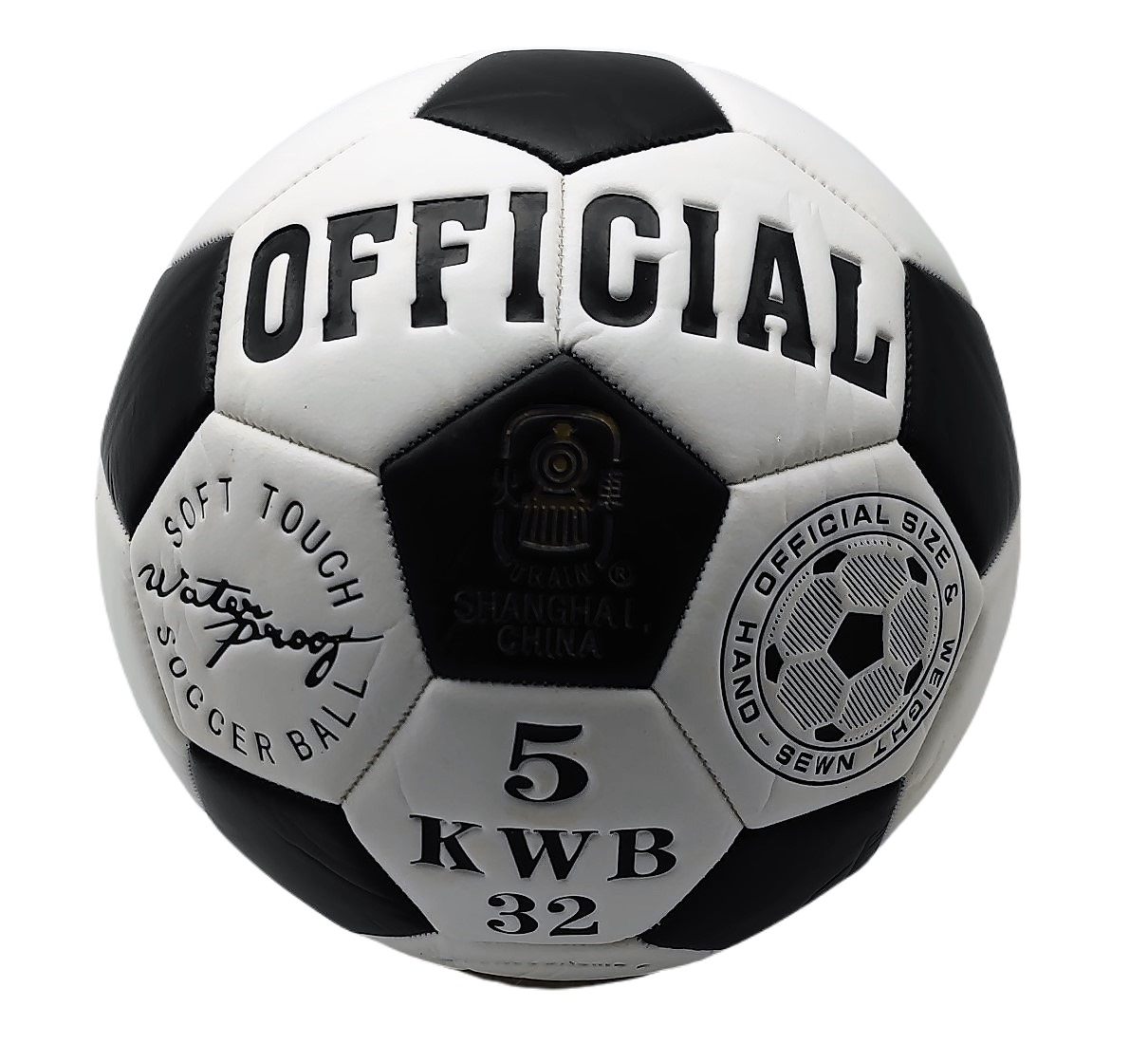 Мяч футбольный классический Official 390 гр, 3 слоя