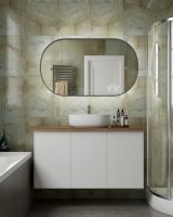 Зеркало с подсветкой для ванной комнаты ART&MAX BARI AM-Bar схема 7