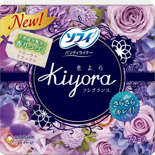 SOFY Kiyora Natural Relax ежедневные гигиенические прокладки , аромат цветов и мускуса