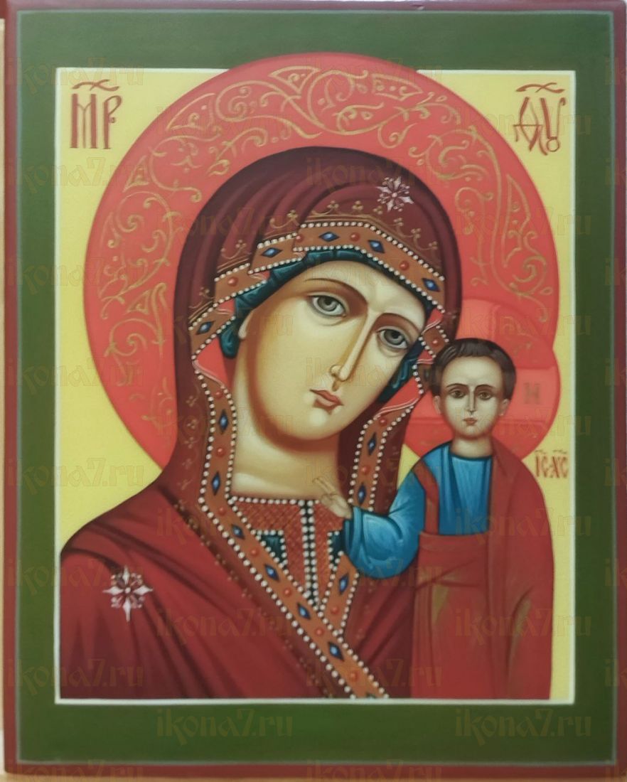 Казанская икона Божией Матери (13*16см)(наличие) (рукописная)