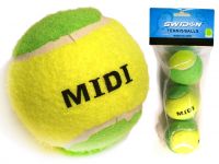 Мячик для тенниса midi-3. В упаковке 3 шт. Артикул 00800