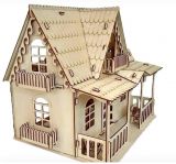Деревянный конструктор кукольный домик