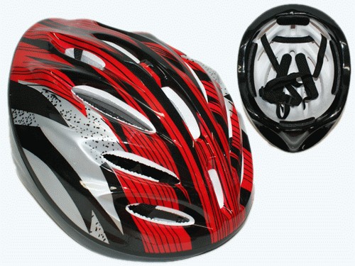 Защитный шлем для роллеров, велосипедистов. Материал: пластмасса, пенопласт, артикул 27232