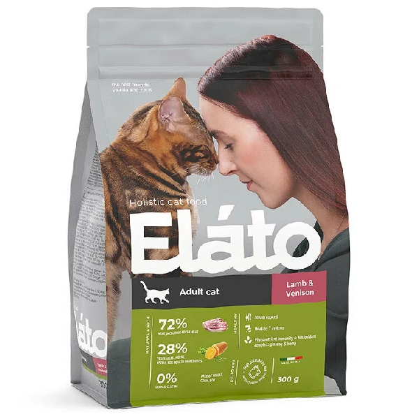 Сухой корм для кошек Elato Holistic с ягненком и олениной 1.5 кг