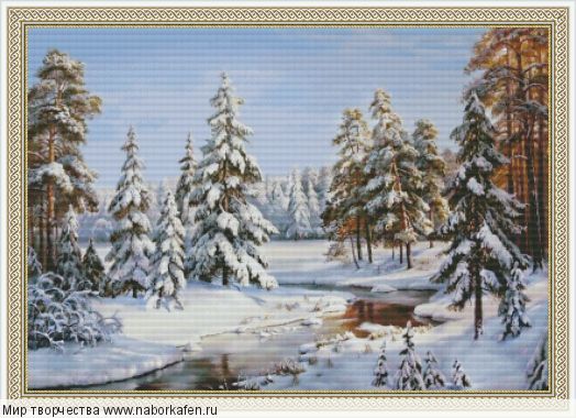 Набор для вышивания "Зимний лес"