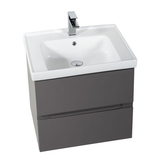 Подвесная тумба под раковину Art&Max TECHNO AM-Techno-600-2C-SO 57х46 ФОТО