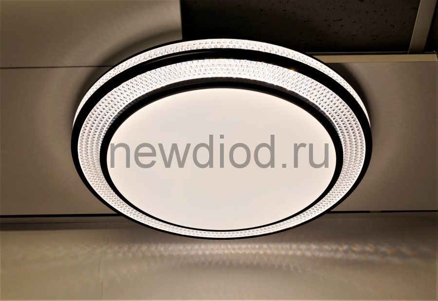Управляемый светодиодный светильник SONATA 759 72Вт-16м² 500мм 6/3/4000K пульт Oreol