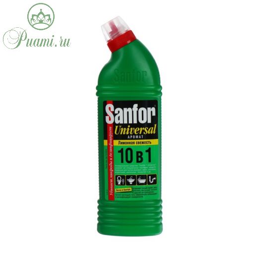 Универсальное чистящее средство Sanfor "Лимонная свежесть", 750 гр