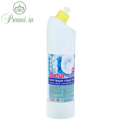 Чистящее средство для чистки и дезинфекции сантехники "Бархат", гель с щавелевой кислотой, 750 г