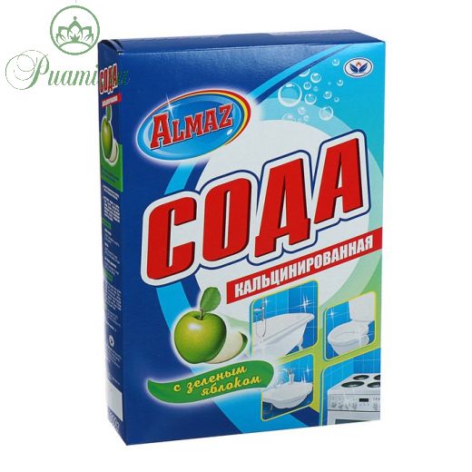 Сода кальцинированная Almaz, зеленое яблоко, 600 гр