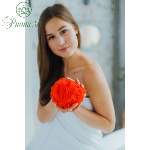 Мочалка для тела Доляна, 90 гр, цвет МИКС