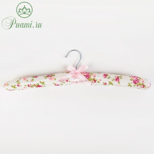 Вешалка-плечики для одежды мягкая «Розы нежные», размер 40-42