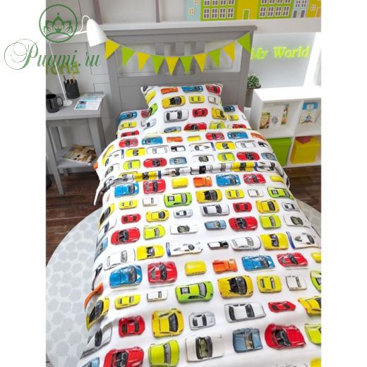 Комплект в кроватку 3 предмета 1,5 спальный time to sleep, цвет мультиколор