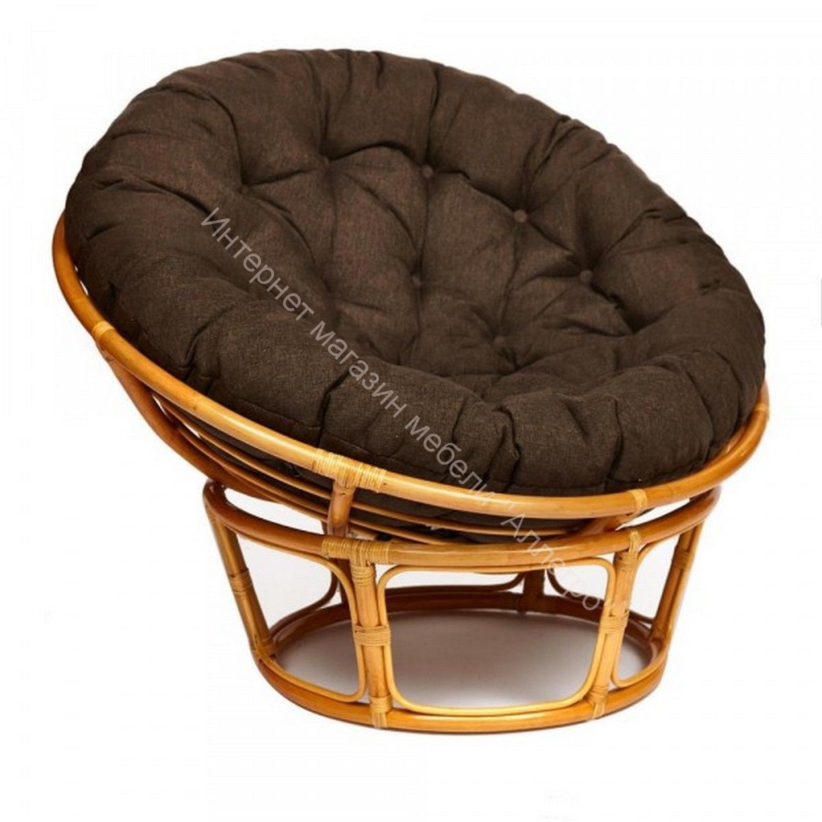 Кресло "PAPASAN" 23/01 W с подушкой, Honey (мед), ткань Коричневый 3М7-147