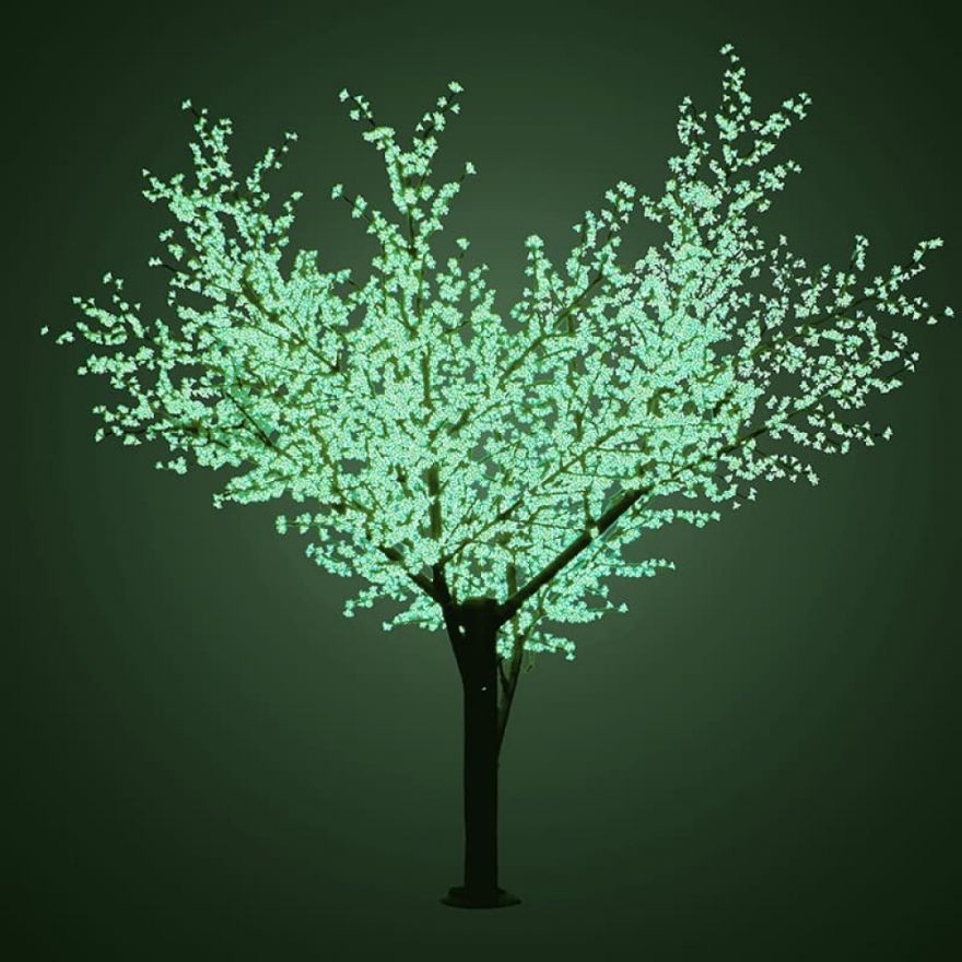 Фигура световая Neon-Night дерево "Сакура" 6921 зеленых лепестков 3,6м