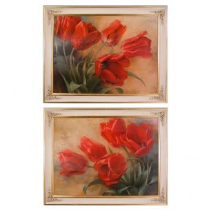 Картины "Красные тюльпаны"