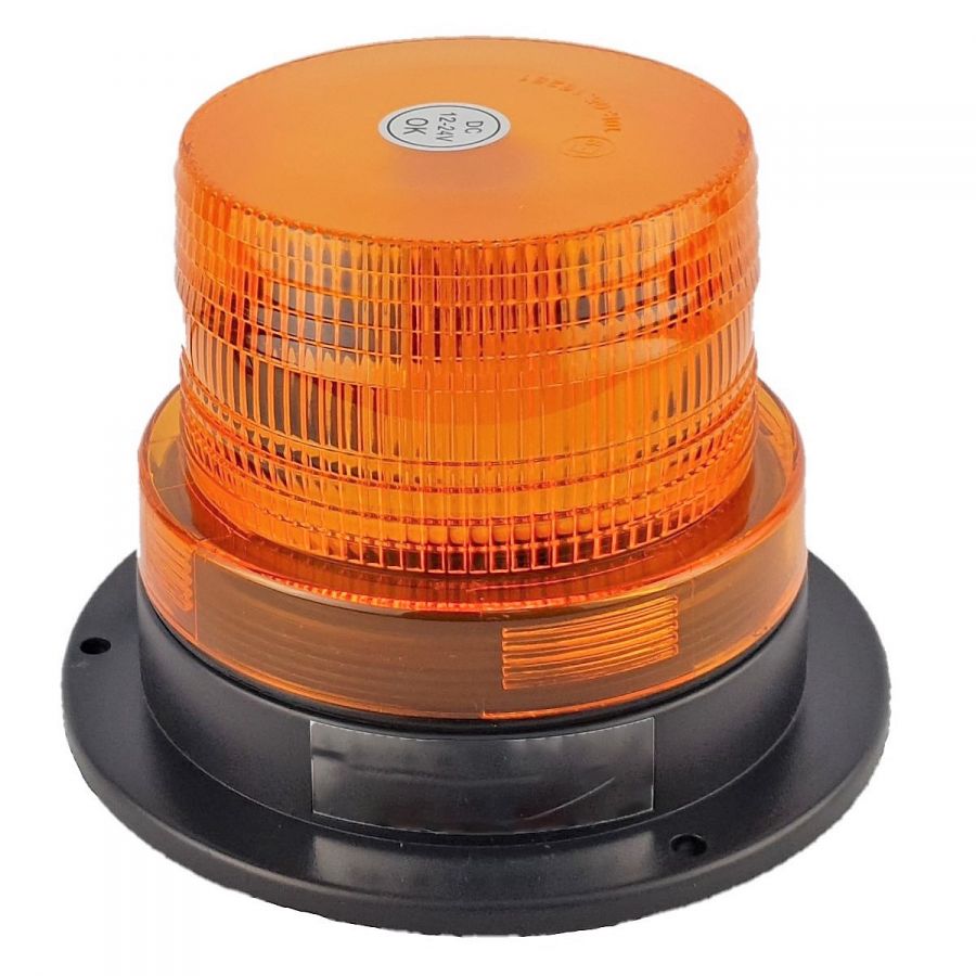 Проблесковый маяк оранжевый на магните SMD 95 мм 12-24 Вольт ip67