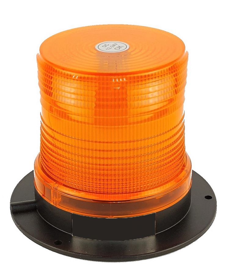 Проблесковый маяк оранжевый на магните SMD 102 мм 12-24 Вольт ip65
