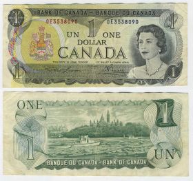 Канада - 1 доллар 1973 года. Хорошее состояние.