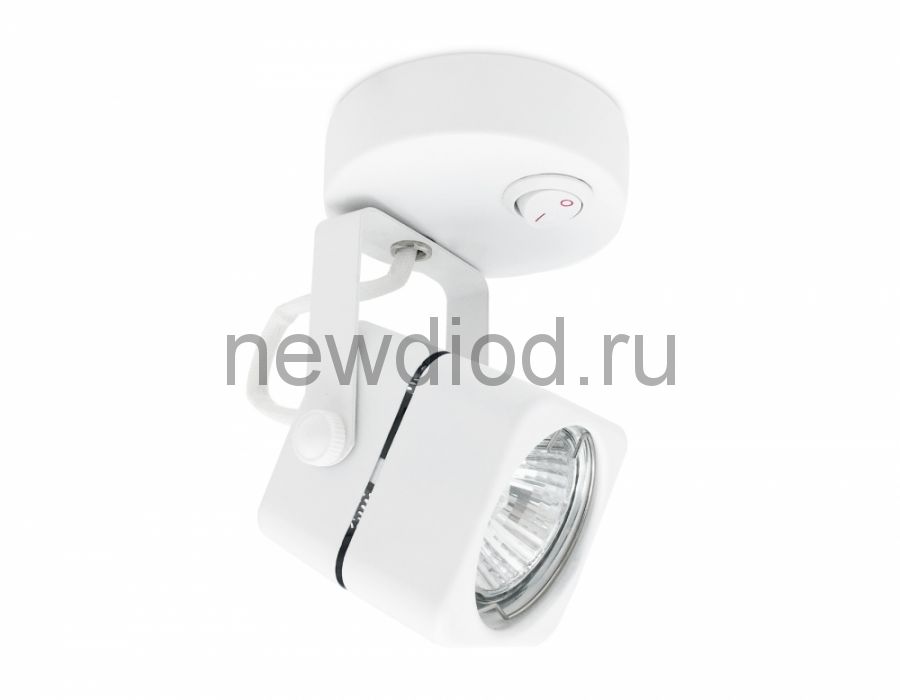Светильник БРА декоративный накл серии Sotto DLC-S613 GU10/B WHITE GU10 выкючатель на корп, белый