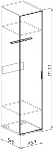 Гостиная Нежность Рельеф пастель (пенал №4** (340)+витрина №5+шкаф №2 (540))