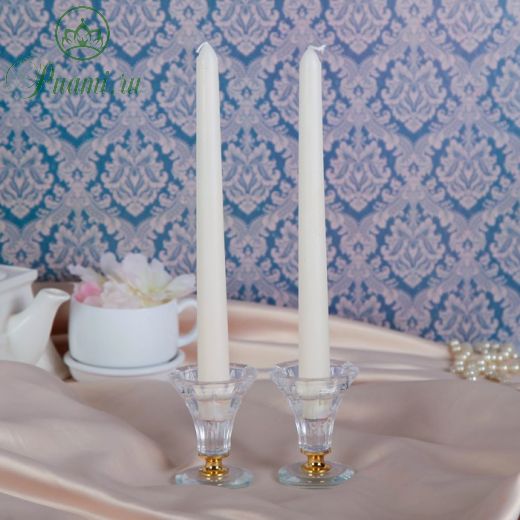 Набор свечей античных, 2,2х 25 см, 2 штуки, белый, подвес