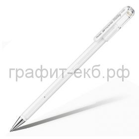 Ручка гелевая Pentel Hybrid Milky белый 0.8мм K108