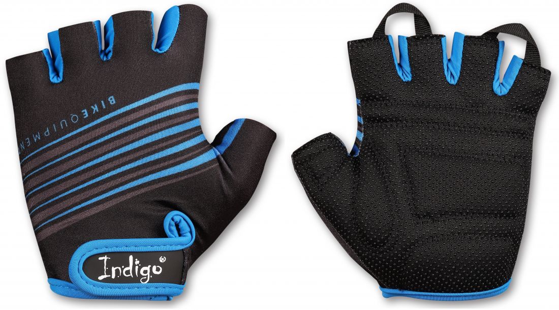 Перчатки велосипедные мужские INDIGO SB-01-1575 Черно-синий