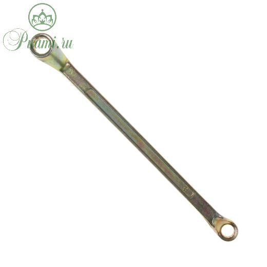 Ключ накидной коленчатый ТУНДРА, желтый цинк, 8 х 10 мм