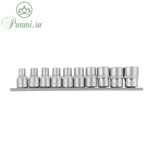 Набор торцевых головок KRAFT KT 700816, 1/2", E-star, 10 предметов