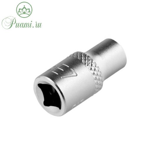 Головка торцевая Stels 13866, Е7, CrV, 1/4"