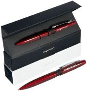Ручка подарочная "Strict", шариковая, корпус красный металл., карт. коробка (арт. 026090-02)