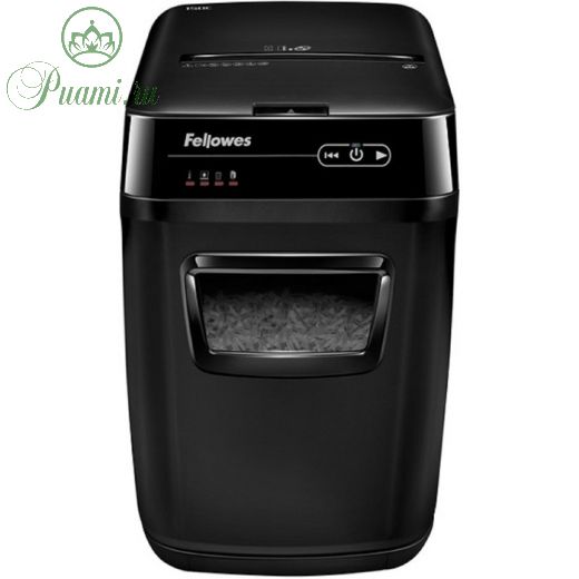 Шредер Fellowes AutoMax 150C (P-4), фрагменты 4x38мм, 150 листов одн, скобы,пл.карты,CD, 32л