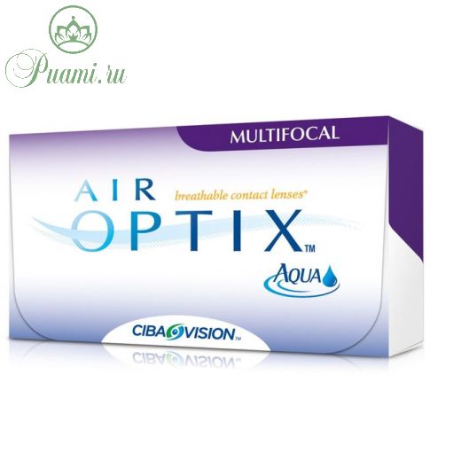 Контактные линзы Air Optix Aqua Multifocal, средняя, -9,5/8,6, в наборе 3 шт
