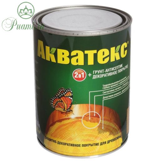 Грунт-антисептик "Акватекс", дуб, 0,8 л