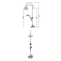 Душевая система с верхним и ручным душем Gattoni Dolce Vita TRD TR078/18 схема 2